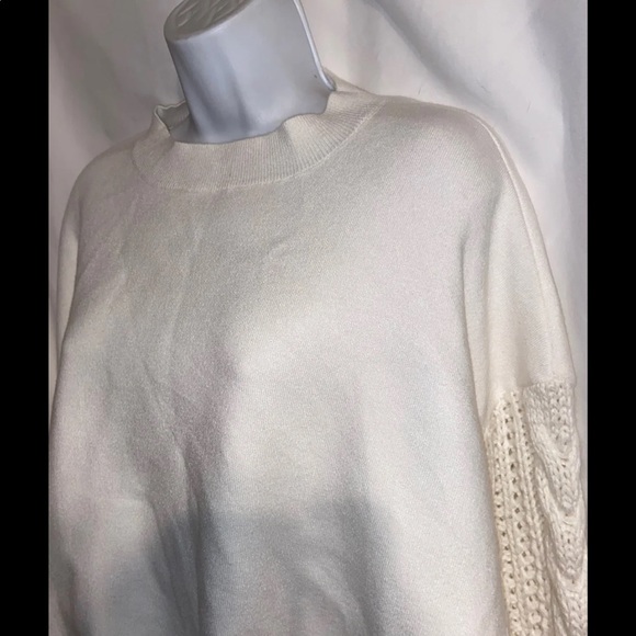 New Zara Ivory Oversized Sweater S - Picture 2 of 3